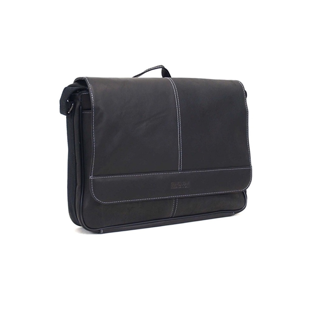 Colombian Leather Flapover CrossBody Messenger Bag